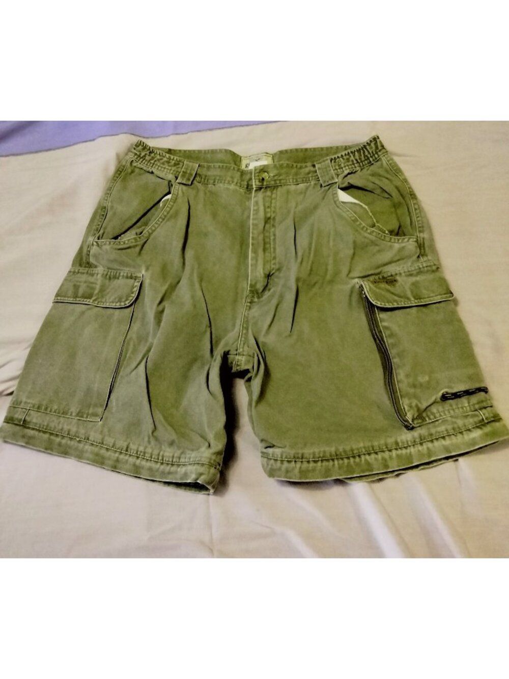 Redhead Outdoor Cargo Shorts Khaki Cotton Multiple Pockets Mens Size 34